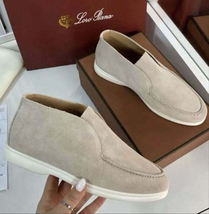 Замшевый ботинки Loro Piana lux