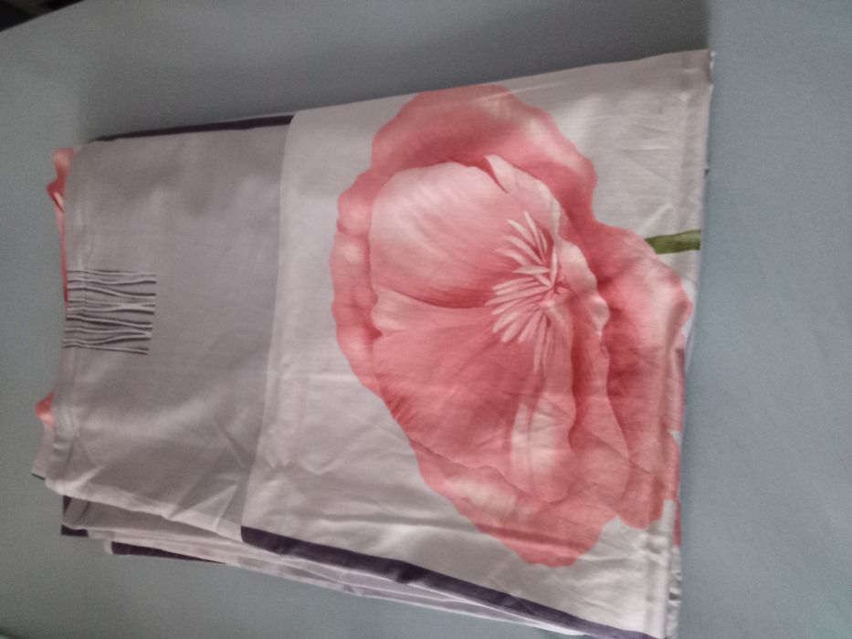 Спален комплект, чаршаф с калъфка 220 / 155см Мако сатен нов