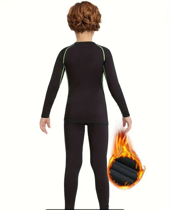 Set de Lenjerie Termică Ultra-Moale pentru Copii - Uscare Rapidă, Ames