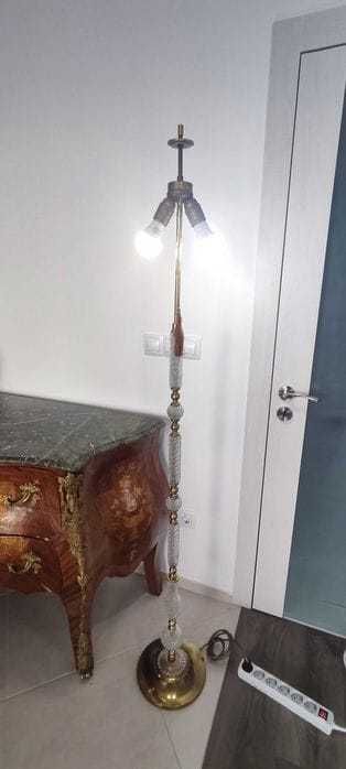 Vintage подова кристална лампа