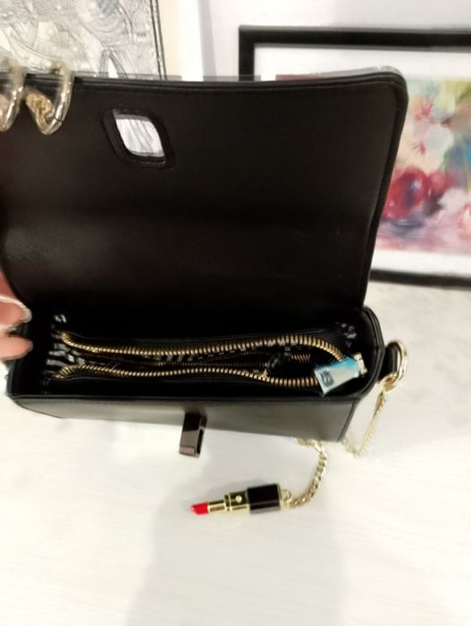 Бутикова оригинална дамска чанта с дълга дръжка на Арт естествена кожс