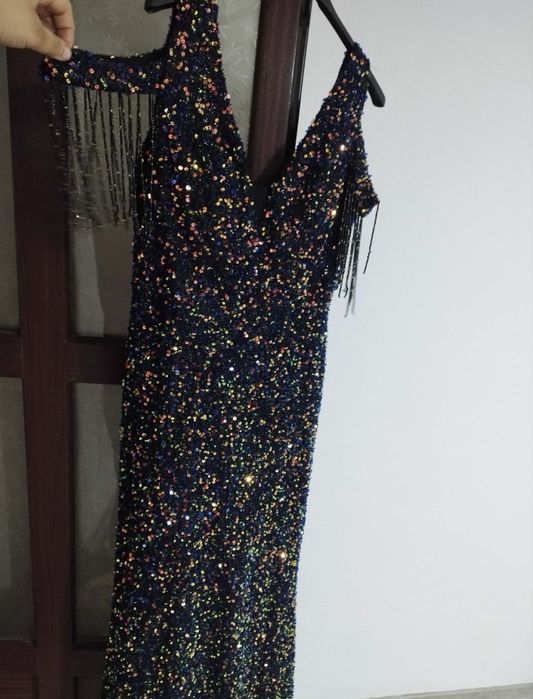 Rochie de seara, cu paiete, m-l