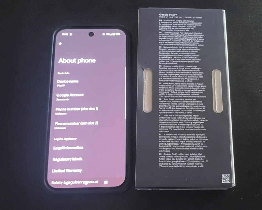 Google Pixel 9, 256 Gb, 12 Gb RAM, черен