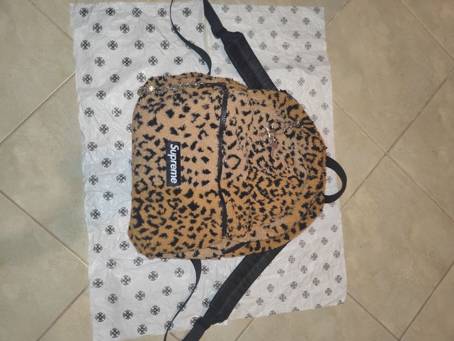 Ghiozdan Supreme 17FW Collection Leopard Print Original