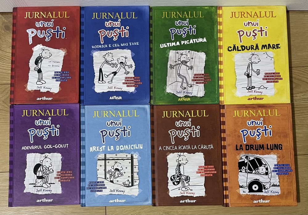 Serie Jurnalul unui pusti vol 1,2,3,4,5,6,7,9