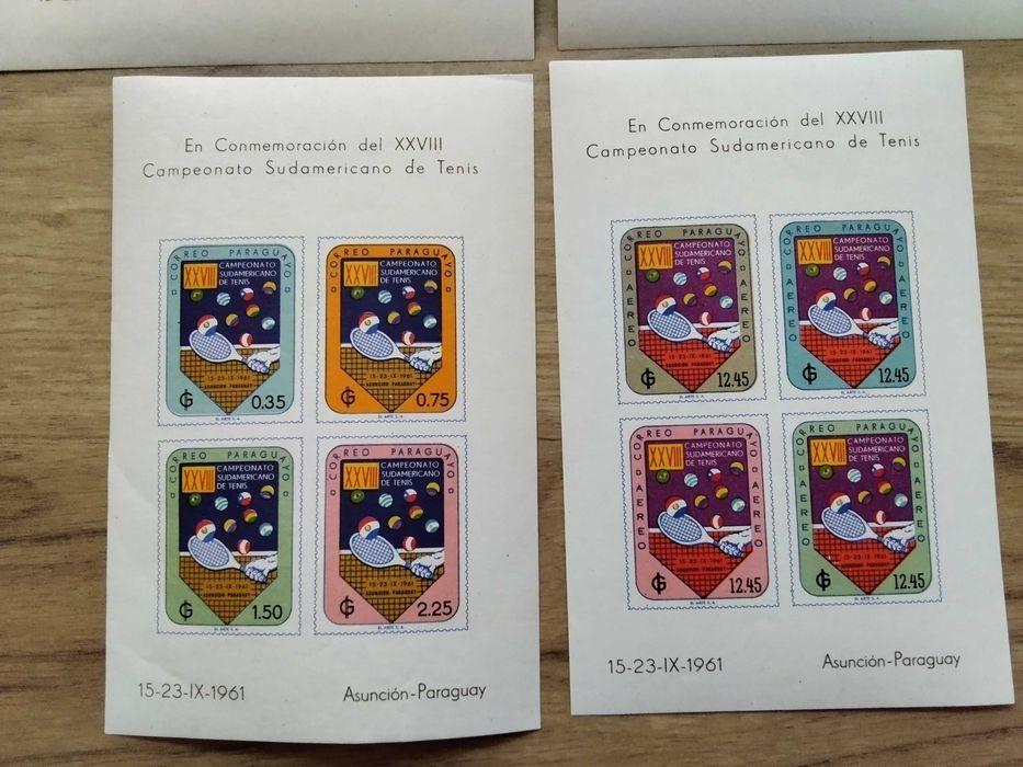 Пощенски марки Парагвай 1961
