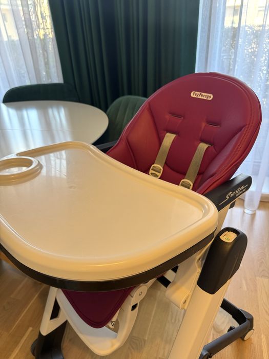 Scaun de masa 2 in 1 Peg Perego Siesta Follow Me, Visiniu