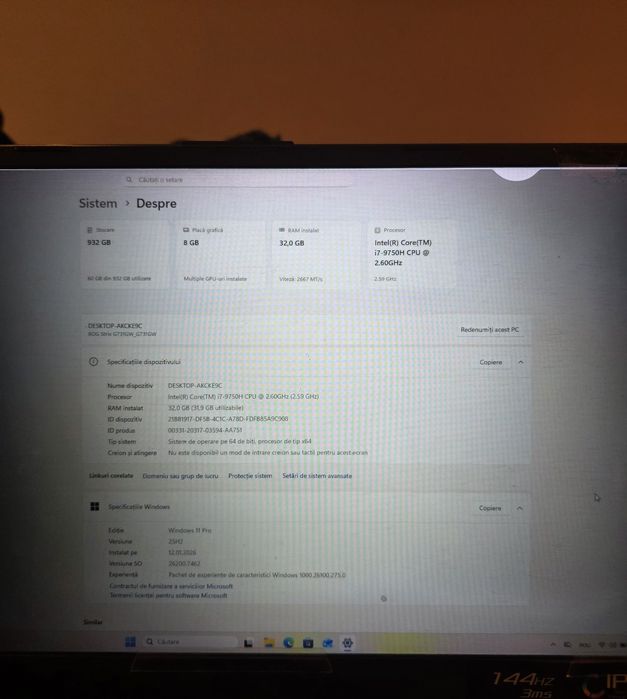 Latop ASUS ROG STRIX G731GW-EV010 + Rucsac laptop Asus Rog