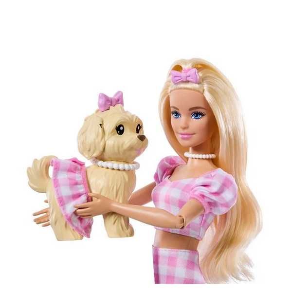 Кукла Барби с кученце и аксесоари, Розов
