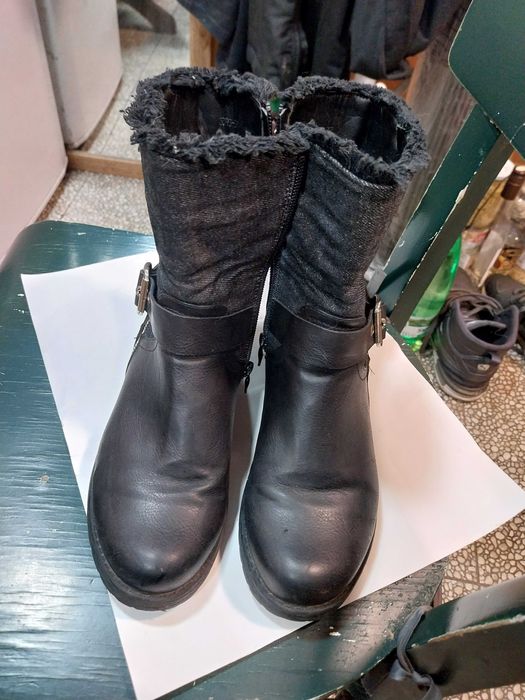 Продавам зимни кожени ботуши 38 номер