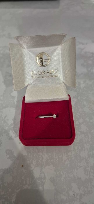 Златен пръстен бяло злато 22k