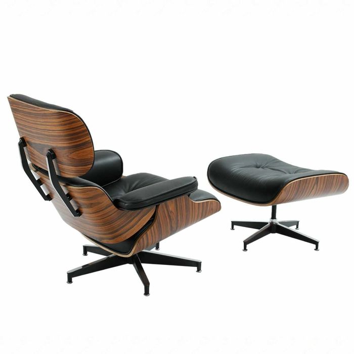 Fotoliu și taburet replica Eames Lounge Chair, studio, cabinet, birou