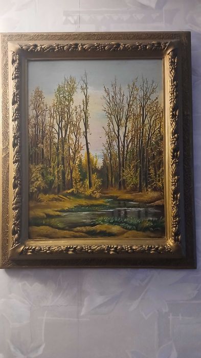 SET 2 TABLOURI PEISAJE in ulei pe panza, inramate la 500 lei