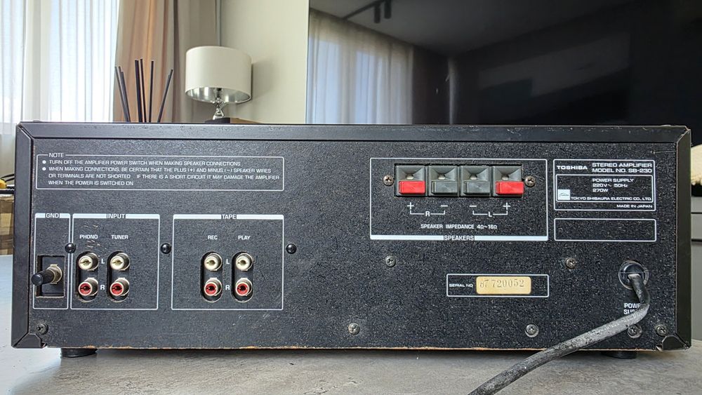 Toshiba SB-230 – Рядък японски стерео усилвател