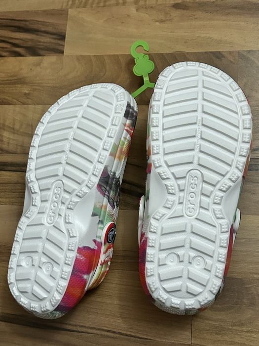 Papuci Crocs îmblăniți, multicolori, mărimea 34-35