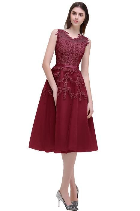 Rochie party ocazie Burgundy sau Negru 42-44/M-L