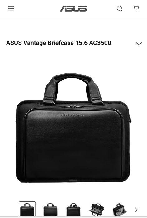 ASUS Geanta notebook/laptop 15.6 inch AC3500 Vantage Black-piele