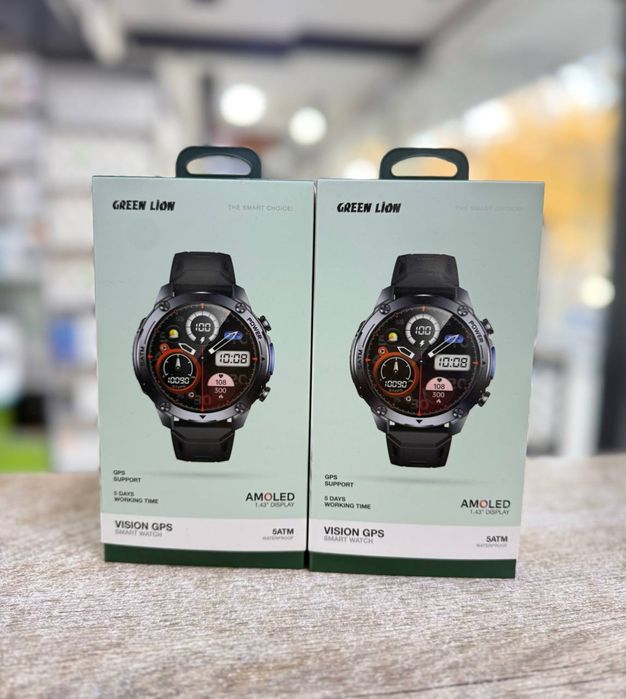 Смарт часы Green lion•smart watch•классик•спортивный•амолед•сис картой