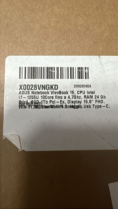 Asus Notebook Vivobook 15 i7-1255U F1504Z SIGILAT!