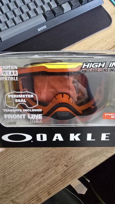 MTB Goggles Oakley Front Line MX Orange