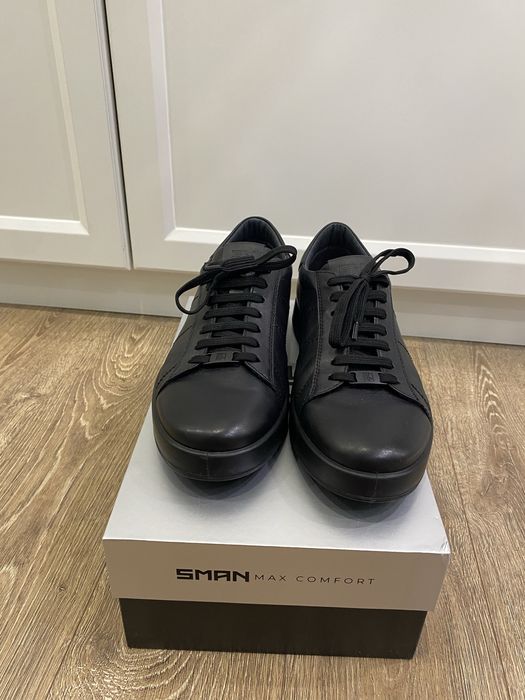 Мужские кожаные кеды премиум