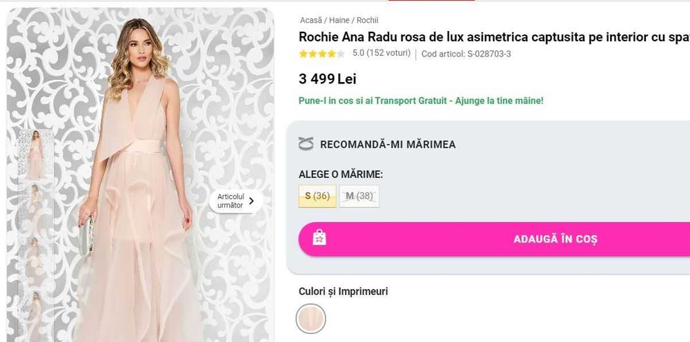 Rochie Ana Radu, marimea M