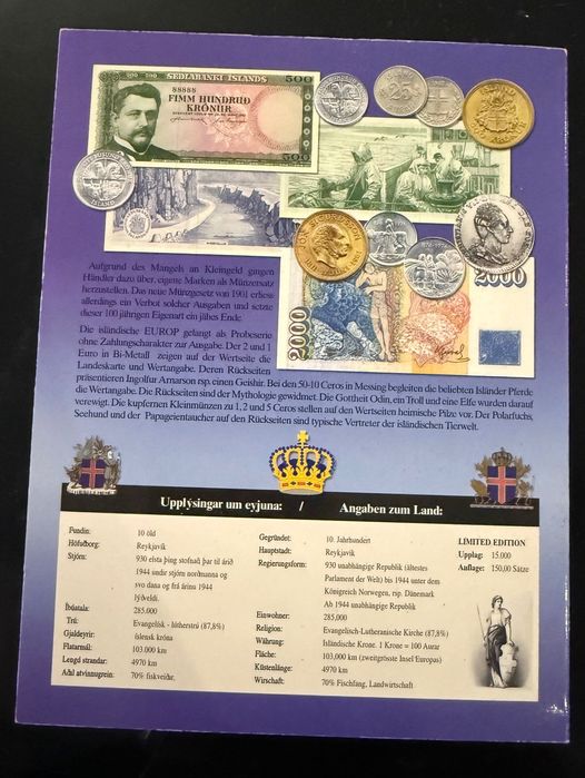 Islanda 2004 (Колекционерски монети)