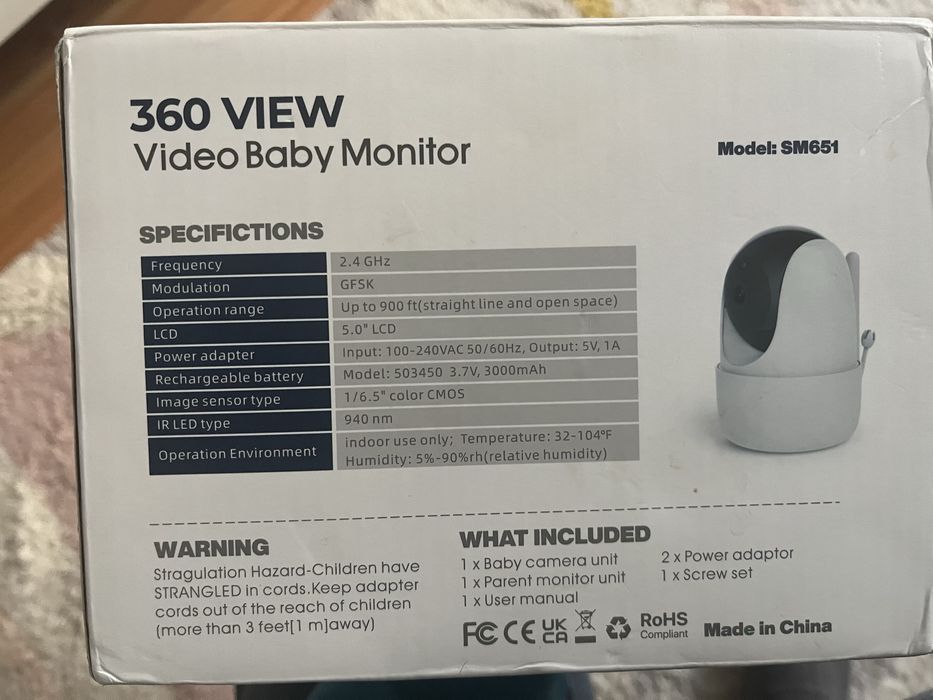 Monitor bebe - camera video