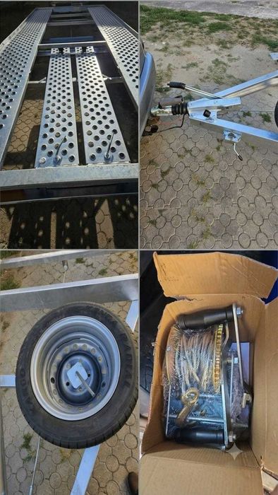 Trailer Gala an 2024 5m utili 2700kg înmatriculat Romania folosit foarte putin;