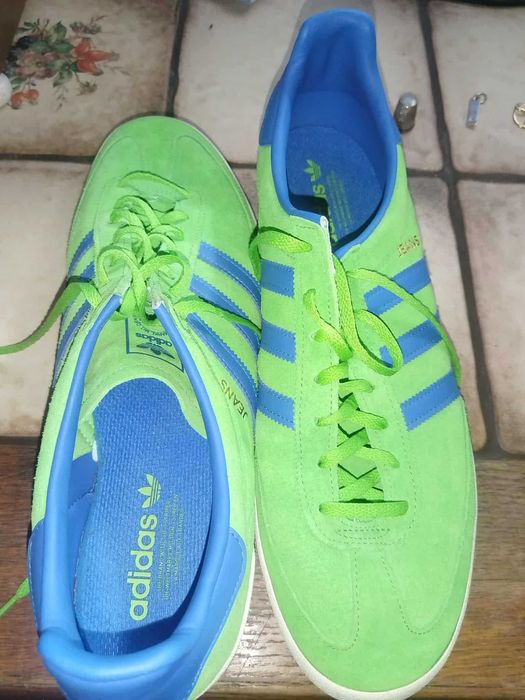 Adidas Jeans - Green / Off White / Blue mărimea 49 vietnam