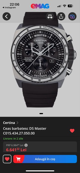 Ceas Certina DS Master