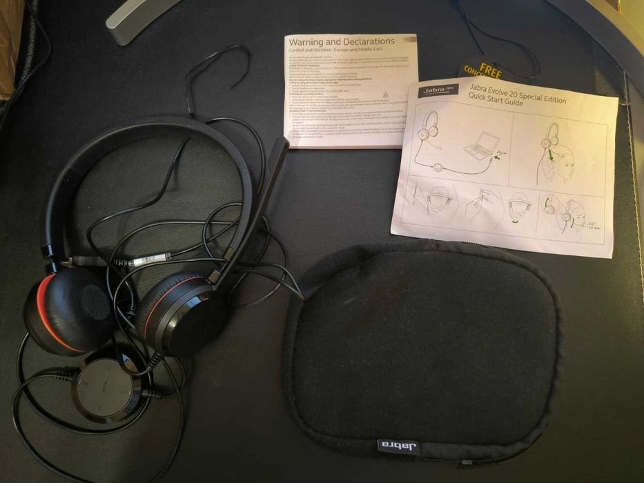Casti PC cu microfon Jabra EVOLVE 20 MS Stereo Special Edition, USB