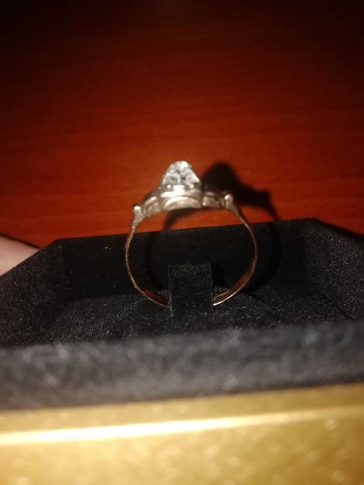 Inel aur, platina, diamant