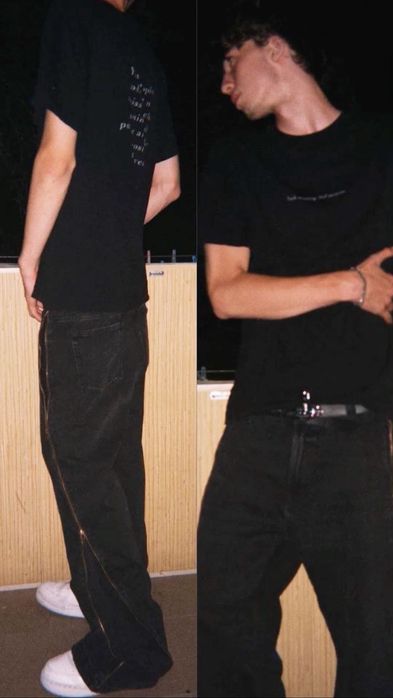 zara zip jeans клеш-флейрд
