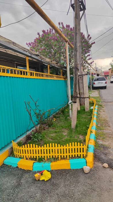 Покраска крыша, забор, ворота, стена,