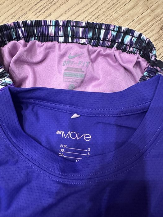 Лилав сет Nike и HM -S размер