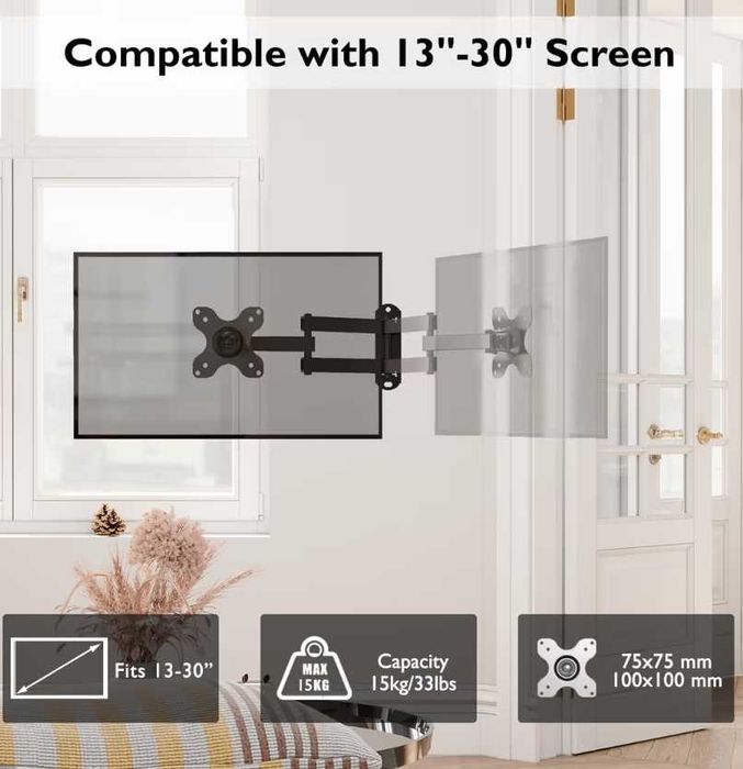 Suport de perete BONTEC pentru monitor PC