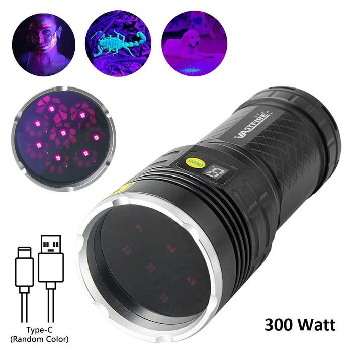 UV Ultrafialet Ultrafiolet Ултрафиолет фонарь фонарик уф вуда uf 300W