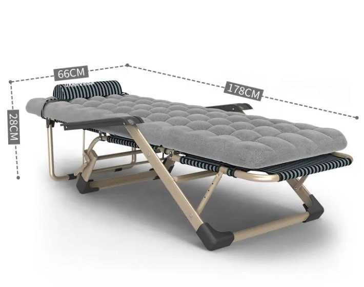 Кровать раскладушка-178х47х28 см Как кресло-90х47см Доставка бесплатно