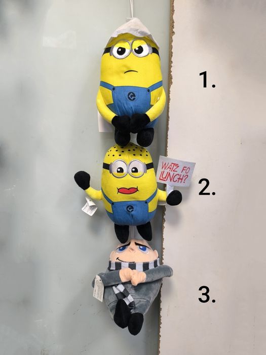 Шампоани със Миньоните;ключодържатели,фигурки,плюшени -1,2лв,5лв-9лв/б