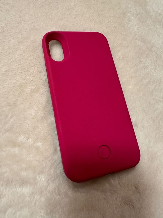 Selfie LED Light Up Recharges Bright Phone Back Case Cover  iPhone X