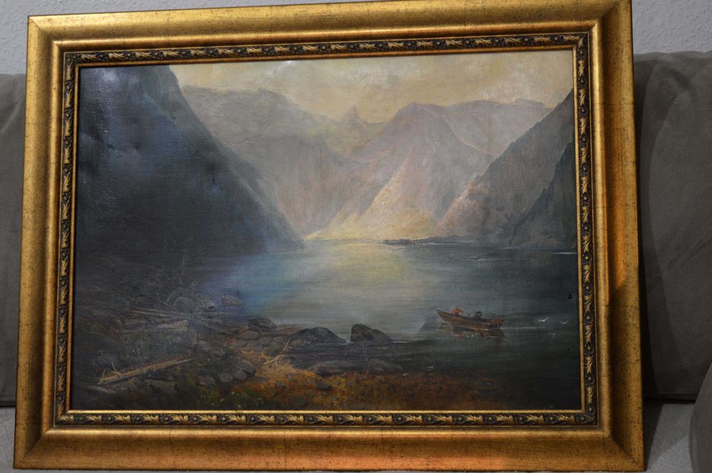 Старинна картина с маслени бои