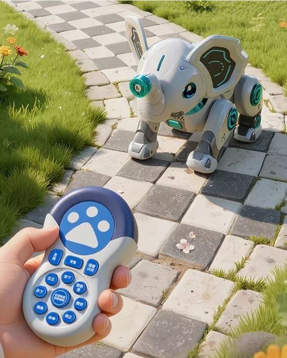 Интерактивный слоник робот на пульте управления, интерактивная игрушка