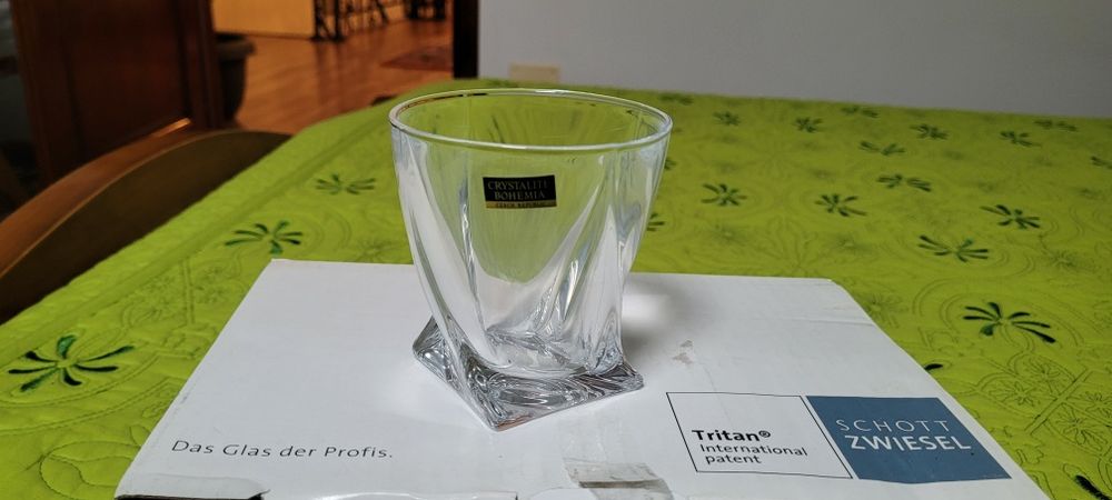 Set 6 pahare wisky,cristal Bohemia