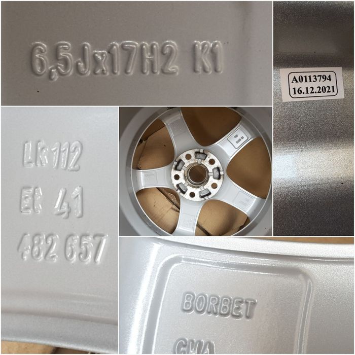 jante aliaj 17; 5x112;  Vw Passat b8, Tiguan, Golf 5, 6, 7,Caddy,Jetta