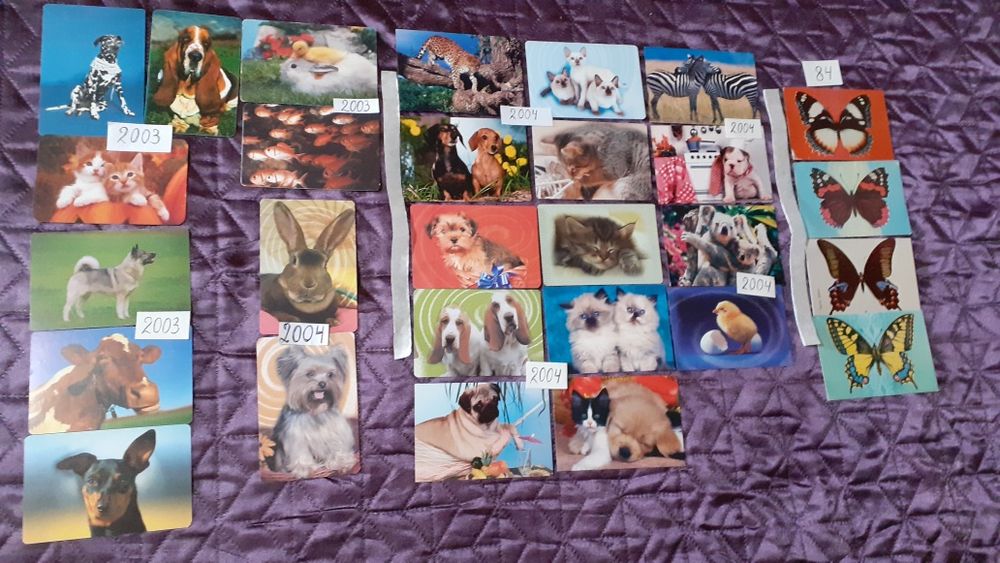 Колекция календарчета  от миналото