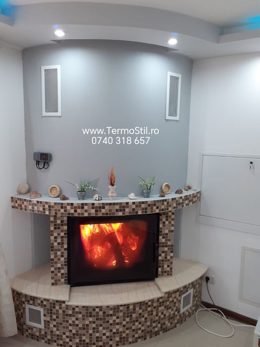 Termosemineu pt. 120 mp/Focar Centrala tip Semineu (Seminee)