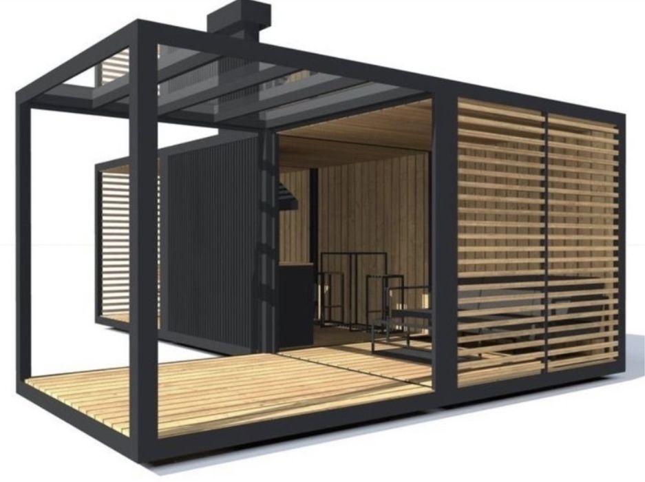 Container modular, case, bucatarii, garaje, grupuri sanitare, etc.