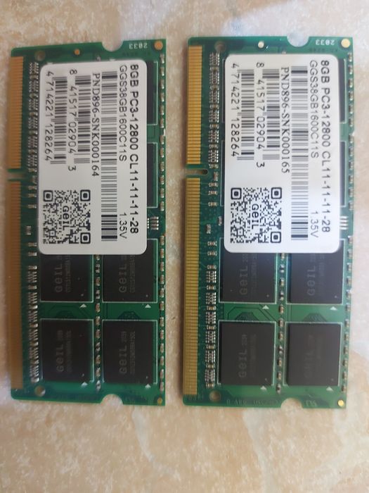 Оперативная память DDR3 8Гб 1600MHz