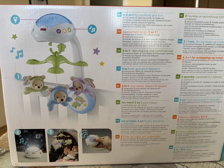 Играчка за кошара с прожектор Fisher-Price